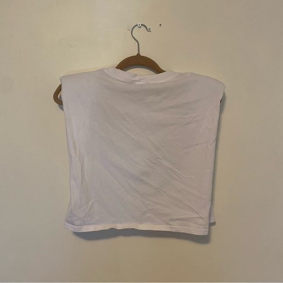 Babaton | Shoulder Pad Cropped Tank | Women’s M | White - Picture 2 of 4